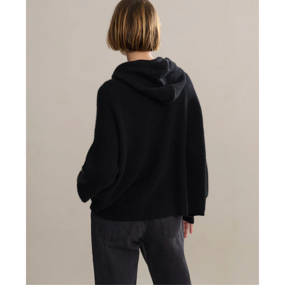 Jenni Kayne Cashmere Fisherman Hoodie L - Picture 3 of 13